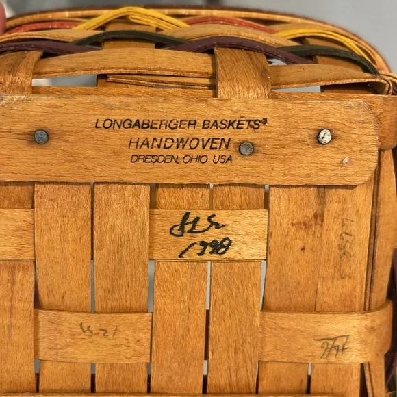 Longaberger Basket Small Handwoven Ohio USA 1998 Edition Vintage - Picture 5 of 5